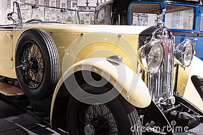 1929 Lanchester 30HP sports tourer Editorial Stock Photo