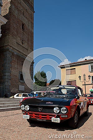 Lancia Fulvia HF circuito di Zingonia 2014 Editorial Stock Photo
