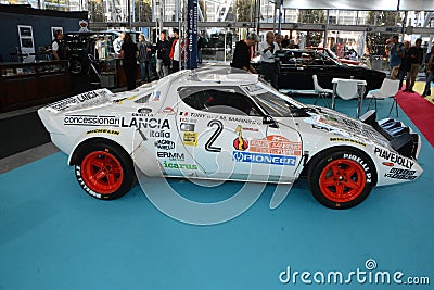 lancia stratos queen of rally luxury AND DREEM CAR IN EXPOSITION Editorial Stock Photo