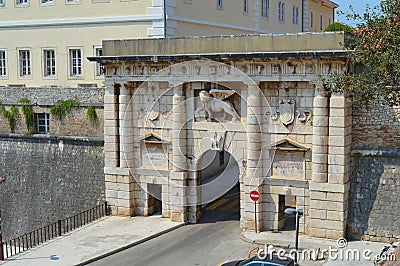 The Land Gate to the Old City of Zadar Stock Photo