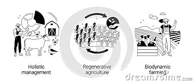 Land management abstract concept vector illustrations. Vector Illustration