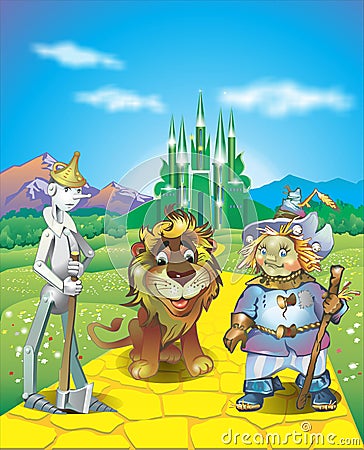 Land of Oz Vector Illustration