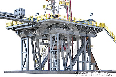 Land rig production gas, close view Stock Photo