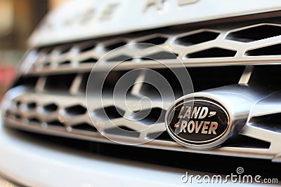 Land Rover logo Editorial Stock Photo