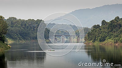 Landcape image of the Periyar river in Kerala, India Stock Photo