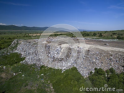 Landfill for household waste Stock Photo