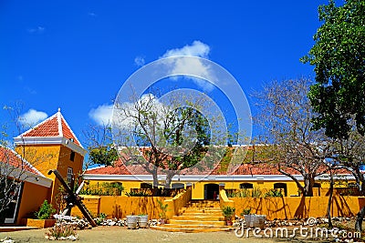 Landhouse in Curacao Stock Photo