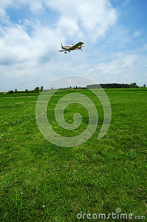 Landing Stock Photo