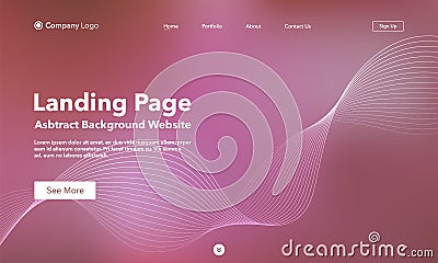 Landing Page. Abstract background website. Template for websites, or apps. Modern design. Abstract vector style Vector Illustration