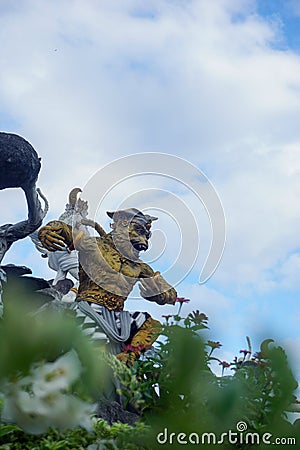 Landmark of Denpasar city. City Park 