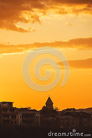 Landmark of Tbilisi Georgia capital city eastern Europe. Stock Photo