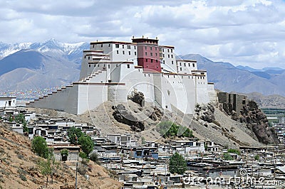 Landmark in Tibet Stock Photo