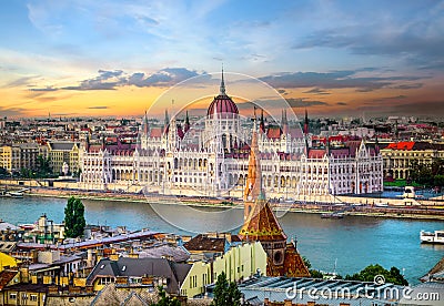 Landmarks in Budapest Stock Photo