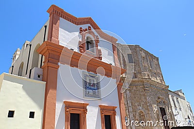 Landmarks of Gallipoli, Italy Stock Photo