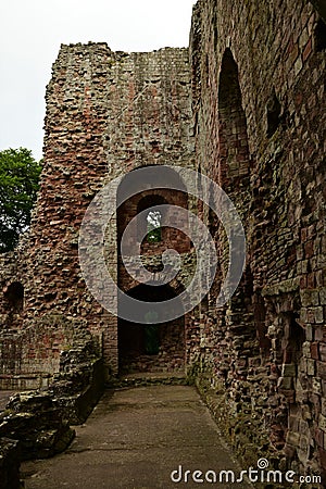 Landmarks of Northumberland - Norham Castle Stock Photo