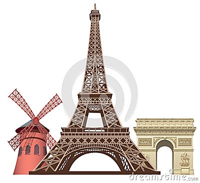 Landmarks in paris Stock Photo