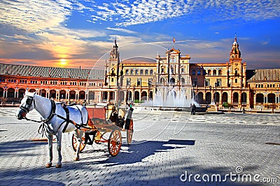 Landmarks of Spain - Seville, Andalusia Stock Photo