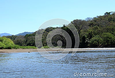 Landscape along the Tarcoles River Stock Photo