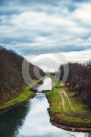 Landscape in the Amsterdamse waterleidingduinen, the Netherlands Stock Photo