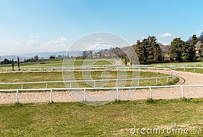 Landscape of ancient rural village of Mustonate, in the province of Varese, Italy Stock Photo