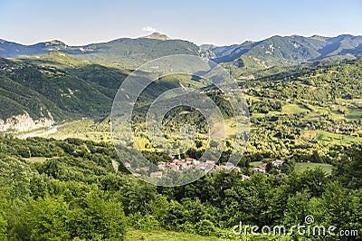 Landscape in the Appennino Stock Photo