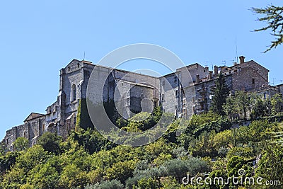 Narni, an ancient medieval village in Umbria, Italy. Stock Photo