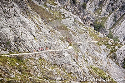 Landscape of the Cares route in Picos de Europa Stock Photo