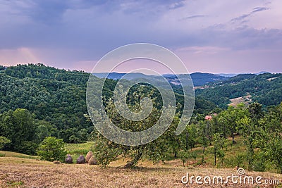 Landscape in Central Serbia Stock Photo