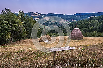 Landscape in Central Serbia Stock Photo