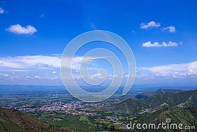 Landscape of of Colombia, Valle del Cauca. Stock Photo