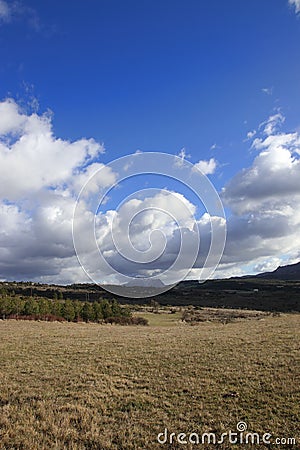 Landscape in Corbieres, France Stock Photo