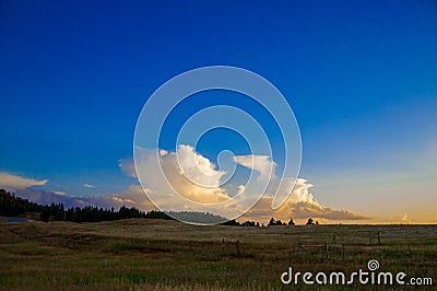 Landscape of the country side in America. America is a continent where American mainly live. The world is big enough Stock Photo