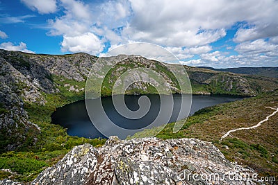 Landscape of Cradle mountain Tasmania, Australia Stock Photo