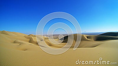 Landscape of desert sand dunes in Maranjab Desert , near Kashan Stock Photo