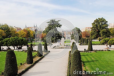 Landscape design in madrid Stock Photo