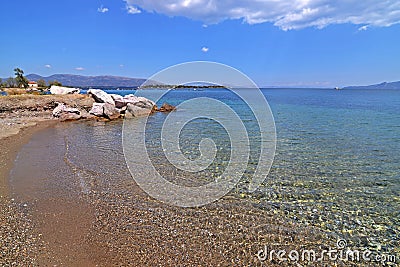 Landscape of Dreams island Eretria Euboea Greece Stock Photo