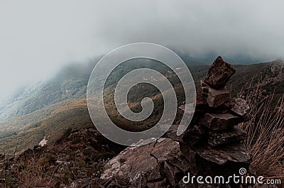 Landscape dreams in Les agudes Stock Photo