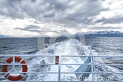 Landscape at the end of the world. Stock Photo