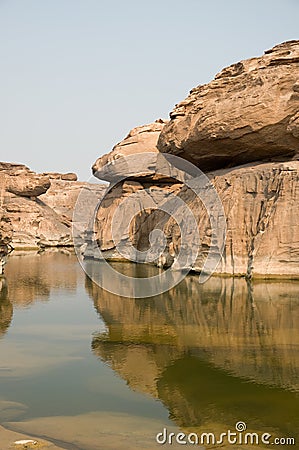 Landscape eroded stone Stock Photo