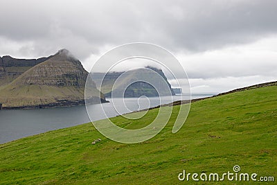 Landscape on the Faroe Islands Stock Photo