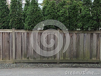 Landscape fence Stock Photo