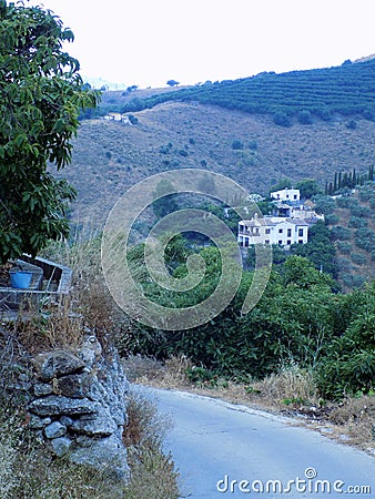 Landscape of Frigiliana Stock Photo