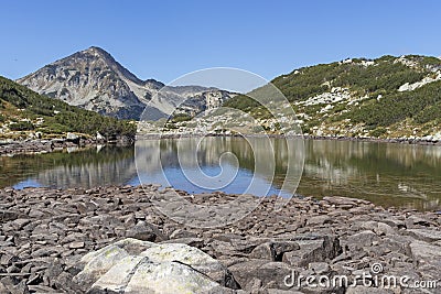 Landscape with Frog lake at Pirin Mountain, Bulgaria Stock Photo