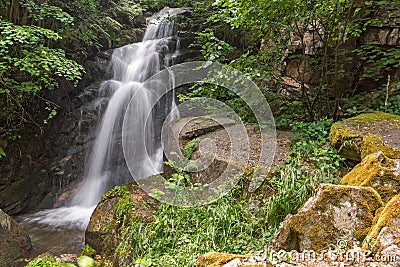 Gabrovo waterfall in Belasica Mountain,North Macedonia Stock Photo