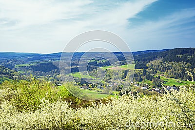 Landscape German Eifel Stock Photo