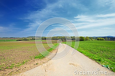 Landscape German Eifel Stock Photo