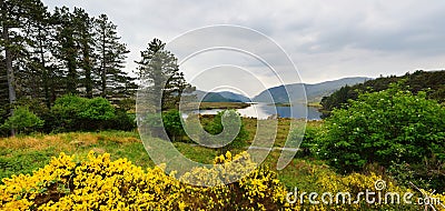 Landscape of Glenveagh National Park, the second largest national park in Ireland, County Donegal, Ireland Stock Photo