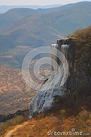 Hierve el Agua, Petrified Waterfall in Oaxaca XI Editorial Stock Photo