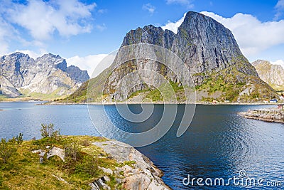 Hamnoya in Norway Stock Photo