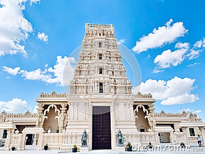 Landscape of historic Karya Siddhi Hanuman Hindu Temple on a sunny day Stock Photo